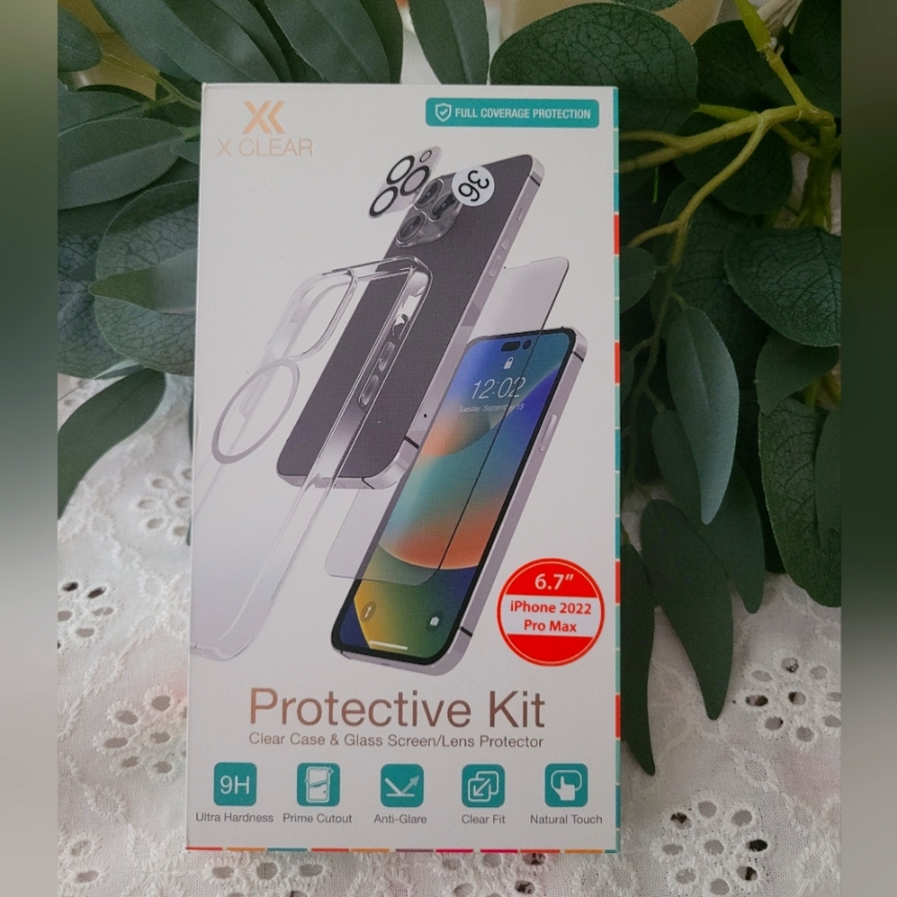 XClear Protective Kit for iPhone 2022 Pro Max - Clear